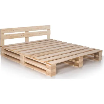 Postel Postel z palet smrk Duo Palette 180 x 200 cm