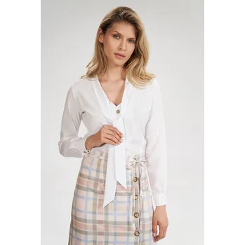 Dámská halenka Bílá halenka M700 White Velikost: XL