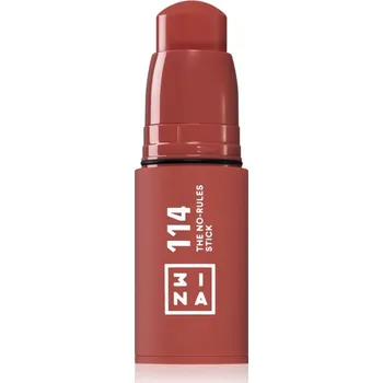 Oční stíny 3INA The No-Rules Stick multifunkční tužka na oči, rty a tváře odstín 114 - Light brown 5 g