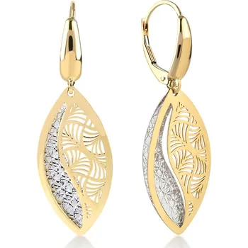 Náušnice Lillian Vassago Zlaté visací náušnice na patent LLV22-GER046