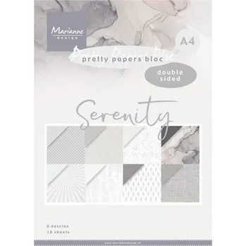 Umělecký papír Marianne Design Sada oboustranných papírů A4 Serenity