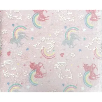 deka Dekaland Svítící deka s fosforeskujícími prvky (200x230cm) - Modern Barva: Jednorožec