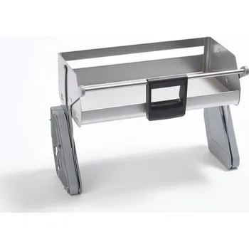 Kuchyňská skříňka KESSEBÖHMER Sklopný mechanismus jednopolicový iMOVE s tlumením - stříbrná, šedé dno Šířka korpusu: 900 mm