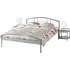 Postel IDEA nábytek Paris 140 x 200 cm stříbrná