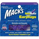 Špunty do uší do vody Mack's Aqua Block® - 2 páry Množství: Fialové