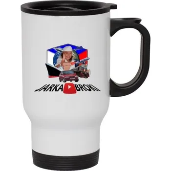 Termohrnek Cestovní termohrnek s uchem s potiskem TERM Jarka Broki