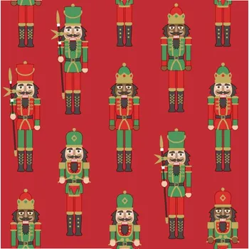 Papírový ubrousek Papírové třívrstvé ubrousky Nutcracker red, Louskáček 20 ks - 33*33 cm
