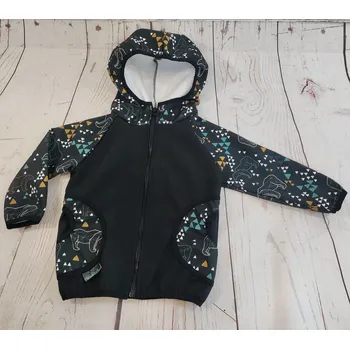 Chlapecká bunda Yháček Softshellová bunda Yháček, zimní, Origami medvěd Velikost: 92