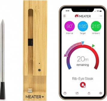 Bezdrátový vpichový teploměr MEATER+ na maso, dosah 50 m