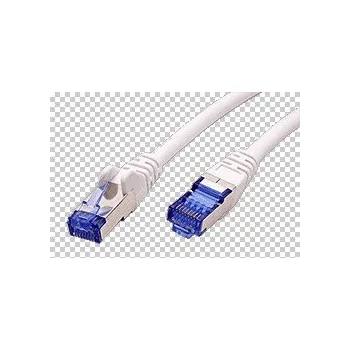 Počítačové příslušenství Goobay S/FTP patchkabel kat. 6a, LSOH, bílý, 0,25m (94158)