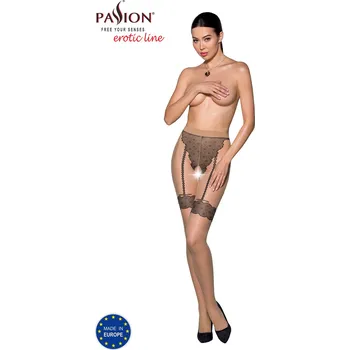 Dámské erotické punčochy Passion TIOPEN 016 Tights 20 Den Beige Velikost 3-4