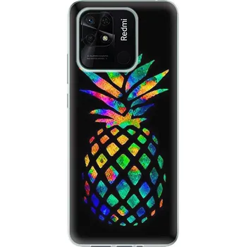 Pouzdro na mobilní telefon Odolné silikonové pouzdro iSaprio - Rainbow Pineapple - Xiaomi Redmi 10C