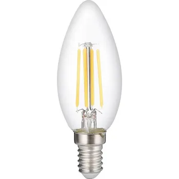 Žárovka Optonica LED CANDLE C35 E14 6W FILAMENT 6W Teplá bílá