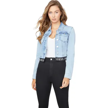 GUESS dámská džínová bunda Camil světle modrá S