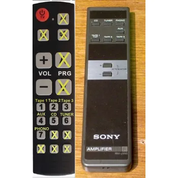 Dálkový ovladač General SONY RM-J350 - náhradní dálkový ovladač