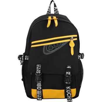 Městský batoh Stylový univerzální látkový batoh Bulo, černo-žlutá