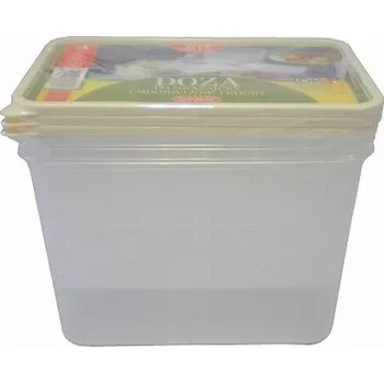 Dóza na potraviny Dóza 0,90l sada 3ks do mrazničky