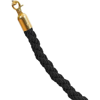 Plot Černé lano koncovky zlatá 1500mm