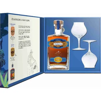 Coloma Rum 8y 40 % 0,7 l + 2 sklenice