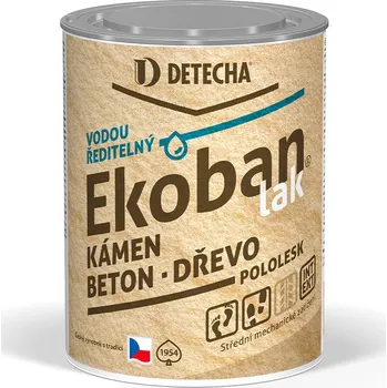 barva a nátěr na dřevo Ekoban lak bezbarvý pololesk 0,7 kg