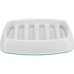 Miska k pomalému krmení, design mříž, 0,25l/21 ×14 cm, plast/TPR, šedá