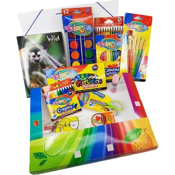 Set školních potřeb Colorino 309030 výtvarný školní balíček v boxu 9 ks 