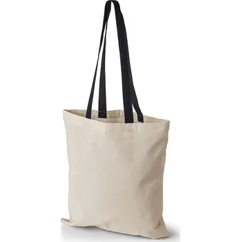 Bavlněná taška 16l KRÉMOVÁ dl. černé ručky