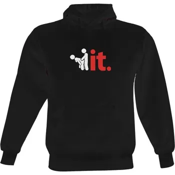 Pánská mikina Pánská mikina s kapucí s potiskem Fuck it pánské