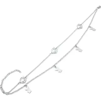 Náramek Dámský náramek dvojitý z chirurgické oceli S113174045