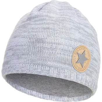 Čepice Little Angel Čepice pletená hladká Outlast ® - sv.šedá melír Velikost čepic: 1 | 36-38 cm