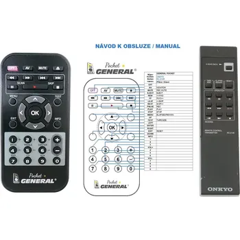 Dálkový ovladač General ONKYO RC-214K - náhradní dálkový ovladač