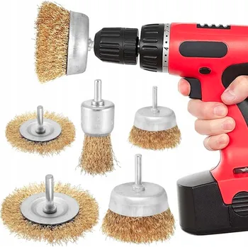 Pronett XJ3726 sada drátěných kartáčů na vrtačku 5 ks