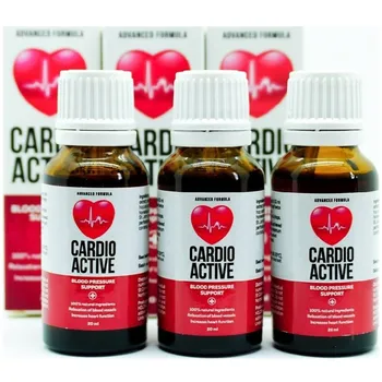 Cardio Active Kapky pro regulaci krevního tlaku + zdraví kardiovaskulárního systému Přírodní produkt Cardio Active Kapky pro regulaci krevního tlaku + zdraví kardiovaskulárního systému