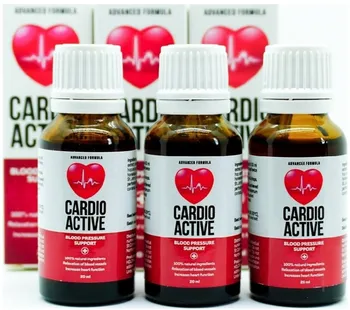Přírodní produkt Cardio Active Kapky pro regulaci krevního tlaku + zdraví kardiovaskulárního systému