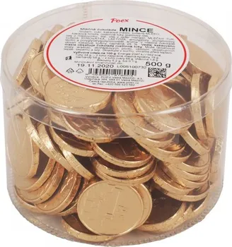 Čokoláda POEX Čokoládové mince v dóze 500 g