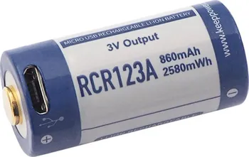 Článková baterie Keeppower RCR123A