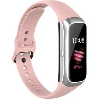 Příslušenství k chytrým hodinkám eses Silikonový řemínek pro Samsung Galaxy Fit - Béžovo růžový