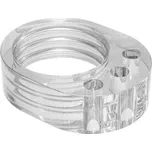 Zarážka dveřní na kliku, jednoduchá, plast, transparentní