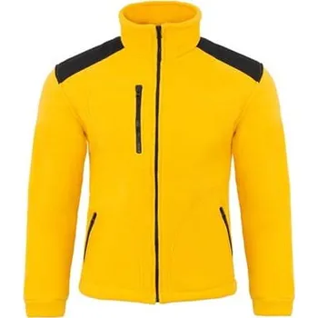 Zdravotnický oděv Medicínská fleecová mikina Žlté vložky Čierna (XL)