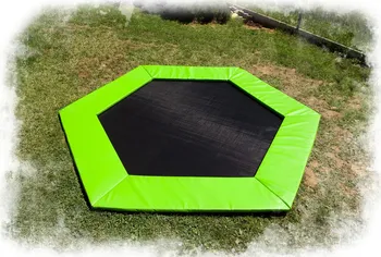 Trampolína Jumping Fitness Outdoor 286 cm černá/zelená