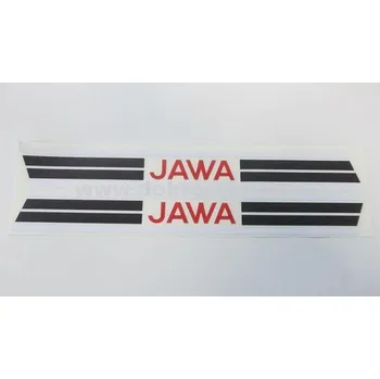 Motodíl Nálepky nádrže JAWA sada 2ks, Mustang