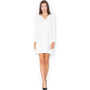 Dámské šaty Volné smetanové šaty M471 Velikost: M