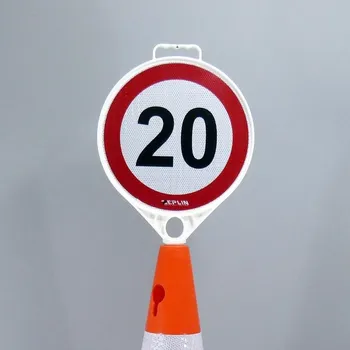 Dopravní značka Plastová dopravní značka DZ - RYCHLOST 20km/hod včetně kuželu DZ - 70 + doprava zdarma