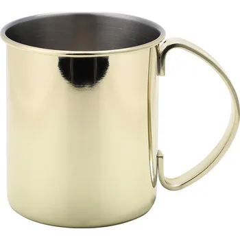 ECHTWERK Sada nerezových hrnků Moscow Mule, 2dílná/4dílná (4dílná sada, 1 000 ml, zlatá)