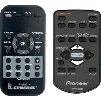 Dálkový ovladač General PIONEER CARTSBX300 - dálkový ovladač duplikát