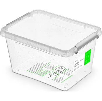 Dóza na potraviny Antibakteriální box 2,0 l 19,5x15x11cm,transp.plast