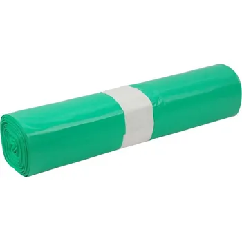 Pytle na odpadky Pytle 240 l, 100 x 120 cm, LDPE, 80 mikronů, zelené, 5 ks
