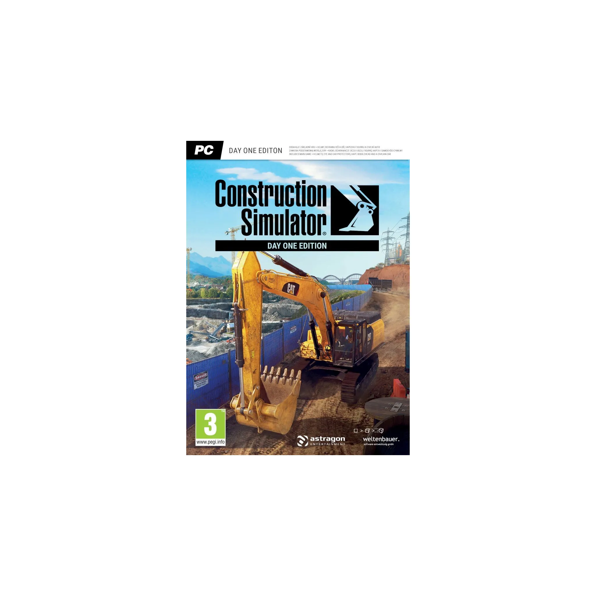 Fotografie 1 - Počítačová hra Construction Simulator Day One Edition PC kabicová verze