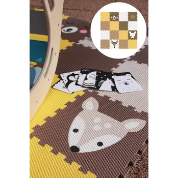 Minideckfloor podlaha 16 dílů - koloušci, méďa a tlapka 220198