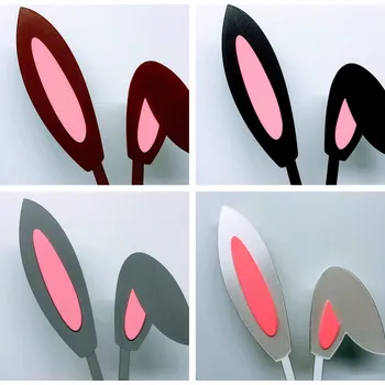 Dortová svíčka Zápich - Zaječí uši / Králičí uši (Mini Lop) - uši (bílá, šedá, hnědá, černá a jiná...)